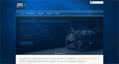 Desktop Screenshot of jung-leuchten.de